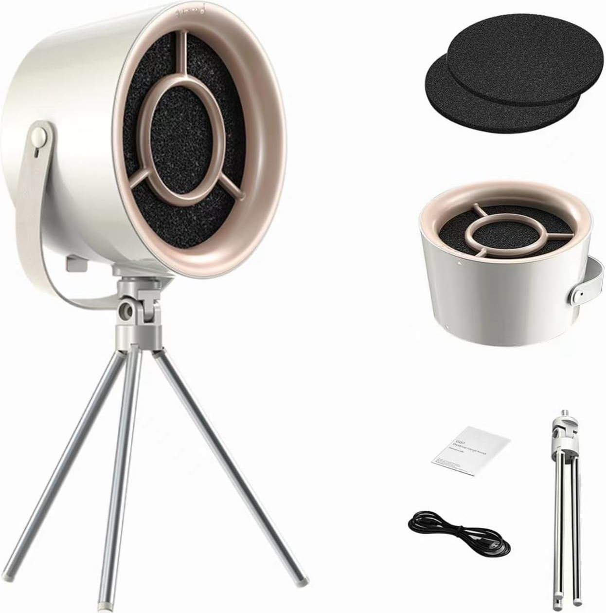 هود رومیزی G07 مشکی | هود پرتابل مکنده دود و بو