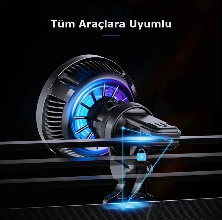 هولدر و شارژر وایرلس GW02 با نور RGB